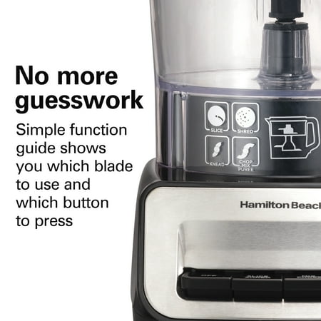 Hamilton Beach - Stack and Snap 14 Cup Duo Food Processor - Black