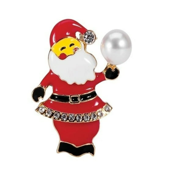 Roman Santa with Pearl Pin