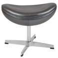 thumbnail image 3 of Gray LeatherSoft Ottoman, 3 of 3
