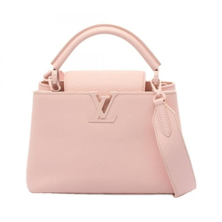 Pre-Owned Louis Vuitton Capucines BB Handbag, Leather, Taurillon Women's, Pink, Aud... (Good)