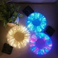 thumbnail image 4 of Cadena de luces LED solares con batería USB para exteriores, impermeables, para jardín, Navidad, patio, iluminación decorativa, 4 of 5