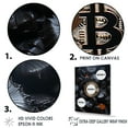 thumbnail image 3 of Designart "The Dark Elegance Of Bitcoin I" Fashion Bitcoin Floater Framed Canvas Art Print, 3 of 5