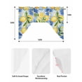 thumbnail image 6 of Watercolor Lemon Kitchen Swag Valances for Windows, Botanical Leaves Country Blue Swag Valances Curtains for Living Room, Rod Pocket Window Treatments for Bathroom, Bedroom, Cafe, 56"x36", 6 of 6