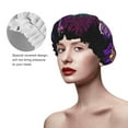thumbnail image 4 of Balery Mushrooms And Skull Shower Caps, Double Layer Waterproof Shower Cap, Double Layers Reusable Shower Cap With Soft Comfortable For Long Thick Hair Soft Bath Shower Hair Caps, 4 of 9