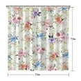 thumbnail image 5 of Waterproof Beautiful Colorful Floral Shower Curtain 72x72 Inch Boho Style Polyester Unique Shower Curtain for Bathroom Hotel Home Decor with 12 Plastic Hooks, 5 of 5