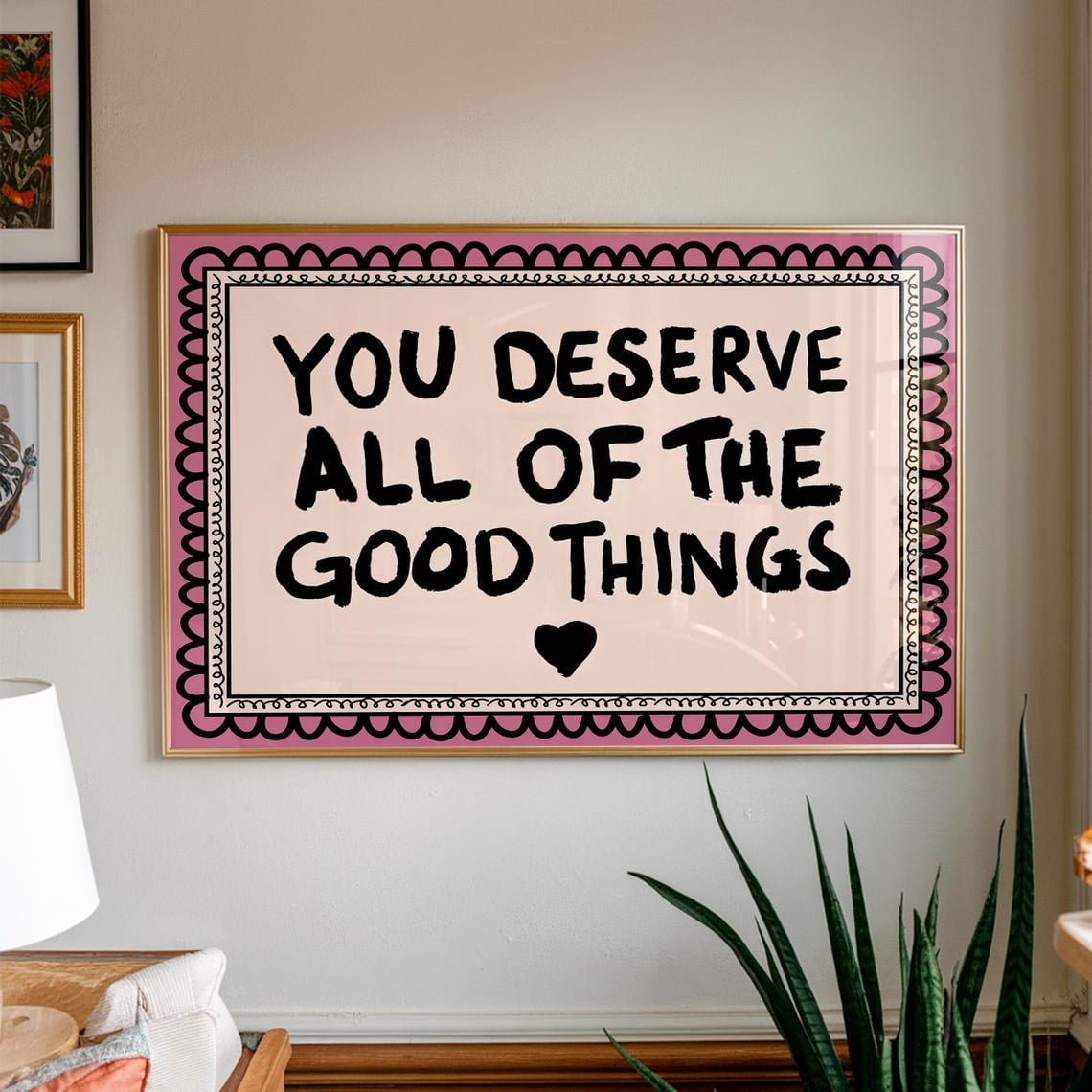 Positive Affirmation Self Love Wall Art Print Motivational Quote Inspirational Office And Bedroom Decor