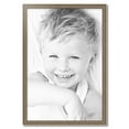 thumbnail image 2 of ArtToFrames 25" x 37" Aged White Gold Picture Frame, 25x37 inch Silver Wood Poster Frame (WOM-2036),  Pack, 2 of 7