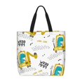 thumbnail image 1 of Disketp Dinosaur on Excavator Bolsa Tote de Lona para Mujer, Bolso de Hombro y Cruzado con Cierre de Cremallera, 1 of 7