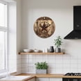 thumbnail image 4 of Silent Wall Clocks Battery Operated, Rustic Farmhouse Round Decorative Wall Clock for Living Room Bedroom Kitchen Bathroom Classroom Decor, 12 Inch Wood Texture Barn Star Brown, 4 of 8