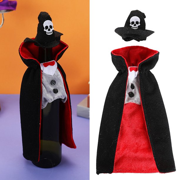Funda para botella de vino de Halloween: funda para botella de vino de Halloween, decoración del hogar de Halloween, regalos de vino de Halloween, fundas decorativas espeluznantes para botellas