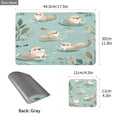 thumbnail image 4 of Wobogo Swims Sea Otter Placemats Coasters Set of 1 Heat-resistant Non-slip Easy to Clean Square Dinner Plate Mat, 4 of 8