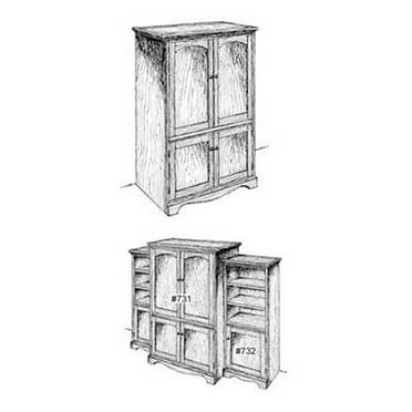 Woodcraft Project Paper Plan To Build Entertainment Center - Material Not Included