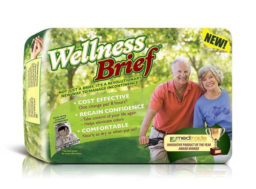 Wellness Briefs Original, XLarge (4667 Inch) Case of 60