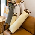 thumbnail image 2 of Almohada de peluche gigante de gato gris kawaii de 50 a 130 cm, juguete de peluche suave, cojín blando para sofá, decoración, regalos de cumpleaños para niñas, 2 of 5