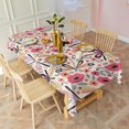 thumbnail image 5 of Pioneer Flower Floral Print Pattern Rectangle Tablecloth 60"x102",Waterproof Polyester Rectangle Table Cloth, Wipeable Spillproof Polyester Tablecloth for Dining, Camping, Indoor and Outdoor, 5 of 6