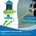 thumbnail image 3 of WavesRx AnchorMate Flat Bungee Line | Safely Anchor Your Jet Ski or PWC Near Beach or Sandbar | Stretches from 7' to 14' to Absorb Wake and Surf | Marine Grade Snap Hook and Bag Included, 3 of 6