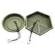 thumbnail image 1 of 2 bandejas colgantes para comedero de pájaros con cadena. Bandeja para comer pájaros y bebedero para pájaros. Verde, 1 of 9