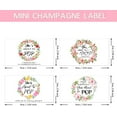 thumbnail image 2 of 40pcs 4 Styles Mini Champagne Bottle Labels Garland Wine Bottle Labels Baby Shower Wine Bottle Labels Blush Rose Wine Label for Baby Shower Party Celebrating She's ABOUT TO POP, 2 of 7