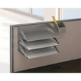 thumbnail image 3 of Scranton & Co Furniture 65W x 33D Cubicle Workstation with Storage in Cherry, 3 of 8