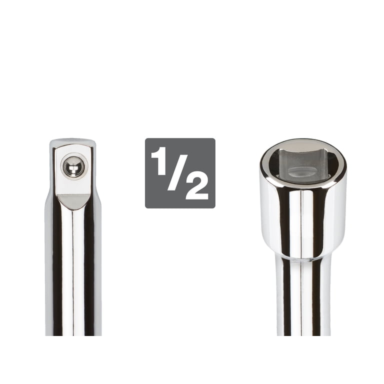 TEKTON Mini Extension Set – 1/4, 3/8, And 1/2 Inch Drive (3-Piece) – Compact Chrome Extensions For Tight Spaces