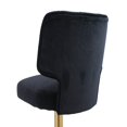 thumbnail image 6 of Topcobe Velvet Bar Stools Set of 2 Counter Height Bar Stools Velvet Upholstered with Back, Black, 6 of 10
