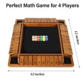 thumbnail image 2 of Juego de mesa Vamslove Shut The Box de 30 cm con 12 dados para 2 a 4, 2 of 9