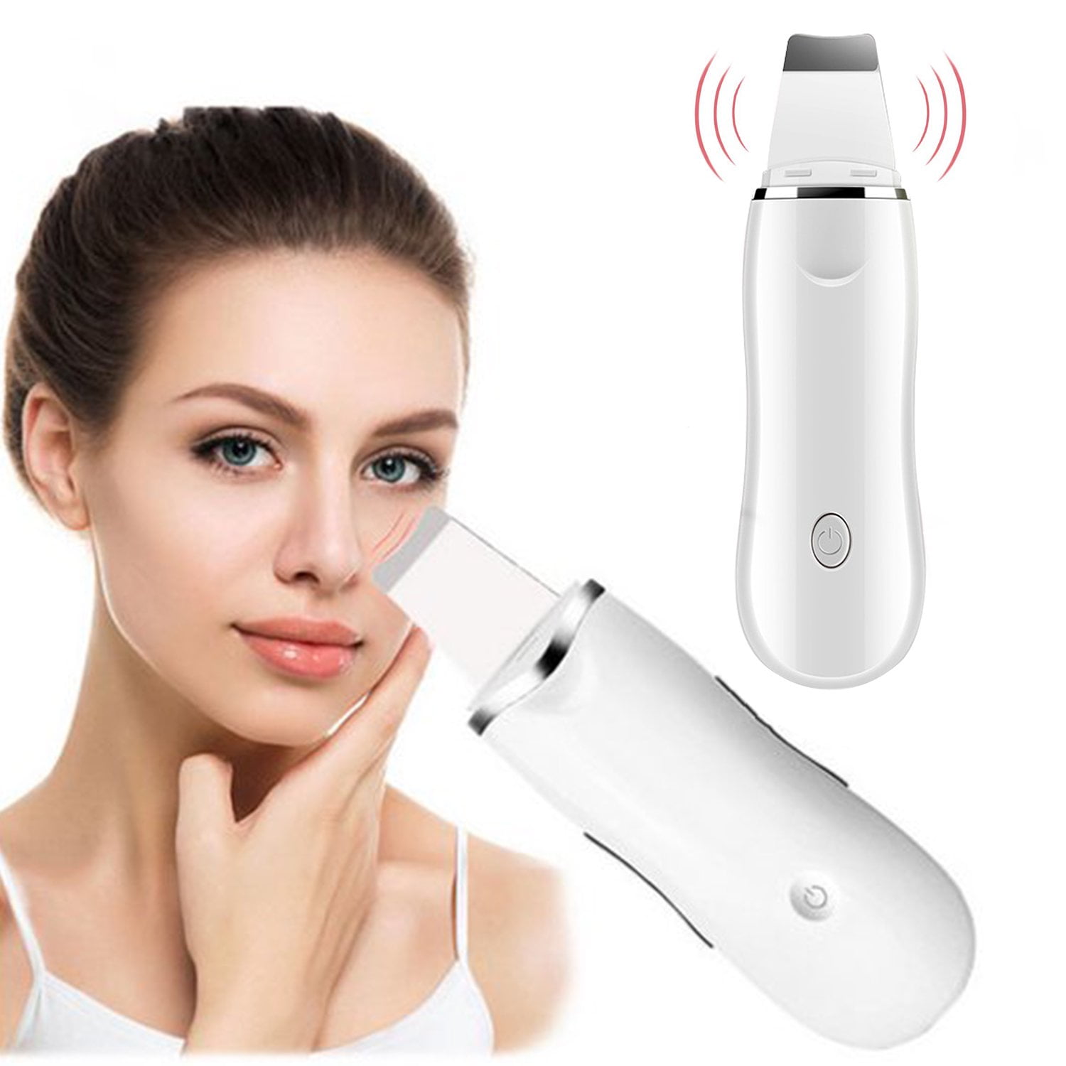 Skin Scrubber Face Spatula, Facial Skin Exfoliator Scraper and Blackhead  Remover Pore Cleaner with 5 Modes LED Display, Face Lifting Tool Comedones