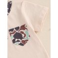 thumbnail image 6 of aturustex Little Boys 2pcs Shorts Outfit 6M 12M 18M 2T 3T 4T Toddler Baby Short Sleeve T-Shirt Crew Neck Button Shirt Tops Elastic Waist Camouflage Shmmer Clothes Beachwear for Holiday Party, 6 of 8
