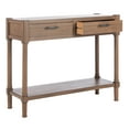 thumbnail image 3 of SAFAVIEH Filbert Solid 2 Drawer Console Table, Brown, 3 of 14