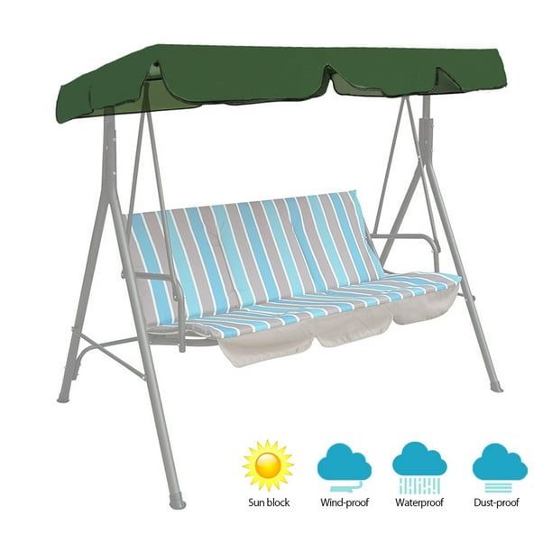 Pluokvzr 3Seat Converting Outdoor Patio Canopy Swing Hammock Swing