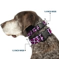 thumbnail image 2 of Buckle-Down Pet Collar, Dog Collar Plastic Buckle, Leopard Close Up Pink, 13 to 17 Inches 1.5 Inch Wide, 2 of 8