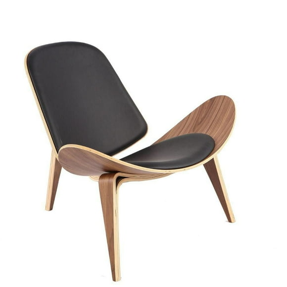 Take Me Home Lounge Chair Modern Luxurious Design with Sleek Wooden Legs and Premium Leather Upholstered Seat for Living Spaces