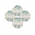 thumbnail image 7 of 15 Inch Round Placemats Set of 4, Teal Grey Pumpkin Fall Non Slip Heat Insulation PP Table Mats, Thanksgiving Eucalyptus Leaves Washable Place Mats for Kitchen Dining Party Table Decor, 7 of 7