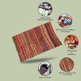 thumbnail image 3 of Aakriti Handmade Rag Rug, Chindi Rug, Multicolored, Indian Rug, Recycled Rug, Boho Style, Decorative Rug ( 5x3 ft) (Beige), 3 of 5