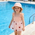 thumbnail image 4 of lnmuld Toddler Girls Ruffle Skirt Swimsuit, Summer Swimwear for Kids Size:18-24 Months, 4 of 8