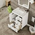 thumbnail image 6 of Eviva Happy 24" x 18" Transitional White Bathroom Vanity with White Carrara Quartz Counter-Top, 6 of 7