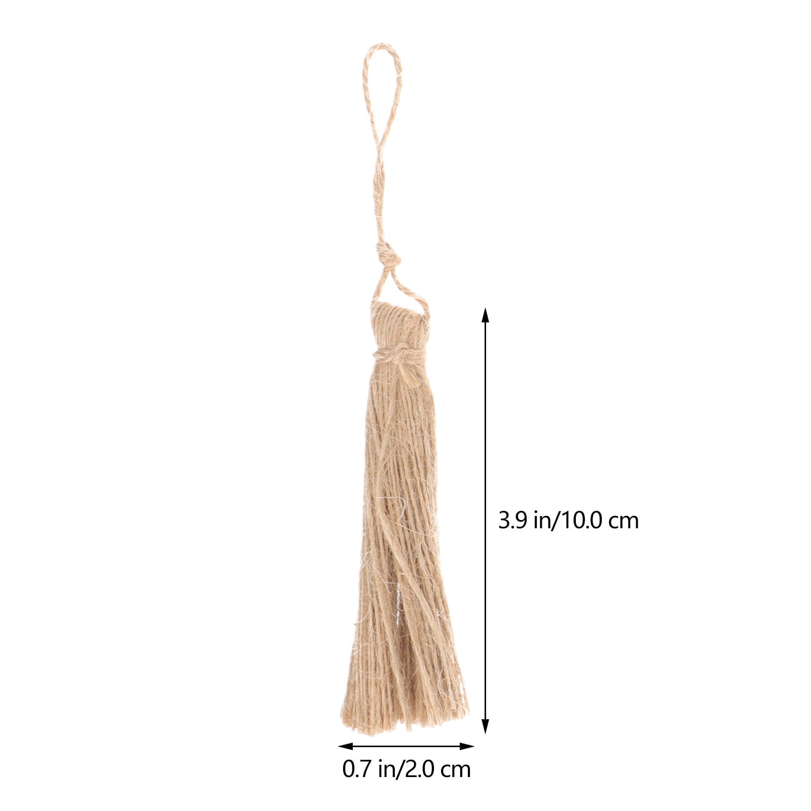 5Pcs DIY Tassels Crafts Making Material Burlap Tassel Jute Rope Tassels