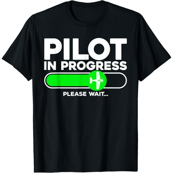 Pilot Art Men Women Airline Future Pilot Aviation Airplane T-ShirtMen and women, White Black T-shirt, size: Extra large S-4XL