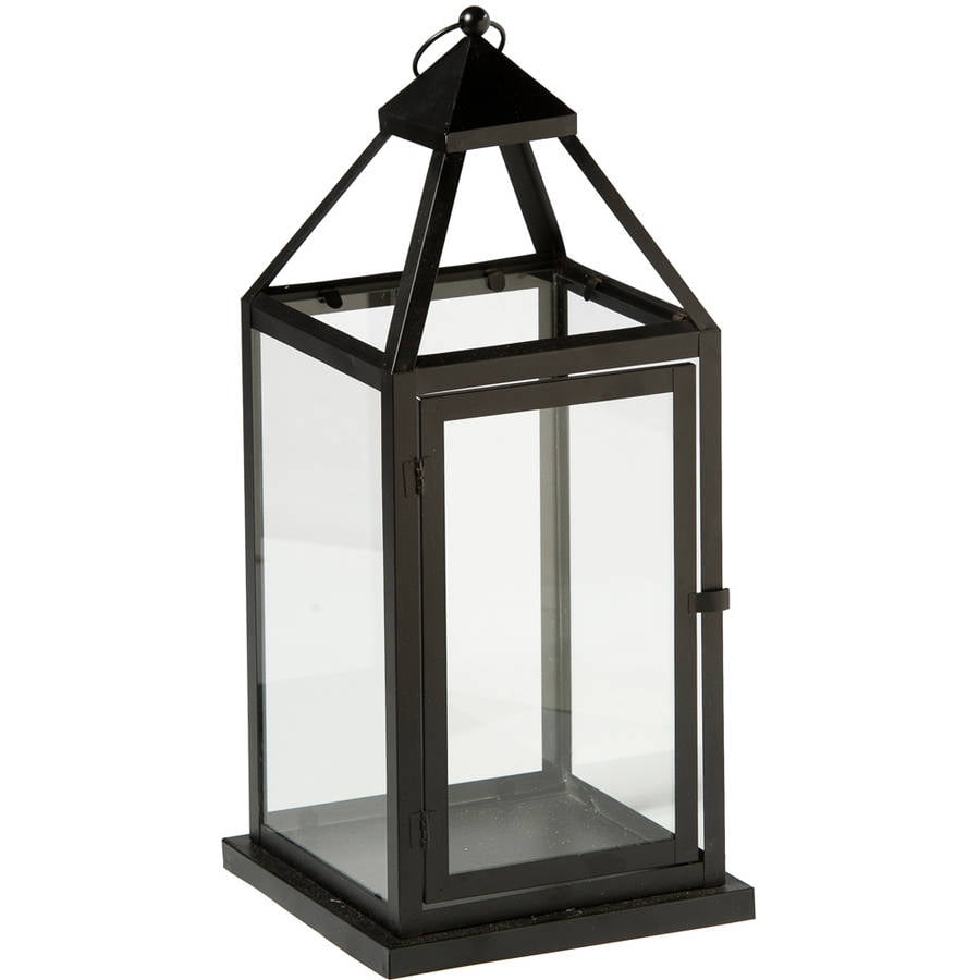 Decorative Glass Lantern 18" Tall