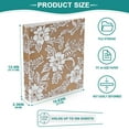 thumbnail image 4 of Iauyy PVC Round Ring Binders, 200 Page Capacity, 2 Pack，White Lace Pattern, 4 of 7