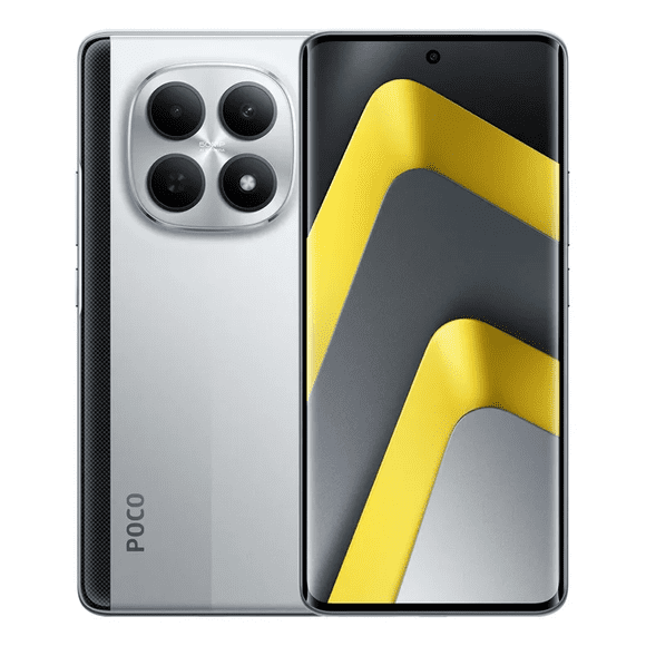 Teléfono Celular Xiaomi POCO M8 5G Versión Global 512GB 8GB RAM Snapdragon 6 Gen 3 6.77" AMOLED 120Hz 50MP 5520mAh Carga rápida de 45W NFC,Plata