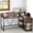Brown, variant on Fnova 55" Desk with Drawer, Modern Reversible L Shaped Table, Corner Computer Desk with Storage Shelves and Monitor Stand for Home Office