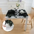thumbnail image 2 of Acheng Moon Phases Forest Trees Square Tablecloth for Picnic Dining Kitchen Farmhouse 100% Polyester Fiber 40*40, 2 of 8