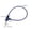 Blue, variant on Steel Wire Cable Lock with Matching Keys, Flexible Self-Coiling Cord for Bicycle Scooter Electric Two-Wheeler Daily Outdoor Storage