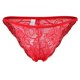 thumbnail image 2 of Tanga de encaje floral transparente para mujer, lencería, color negro, como se describe rojo, 2 of 9