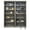 Gray, variant on Traditional 8' Tall Wood Bookcase Wall With Ladder Aged Office Bookcases Black