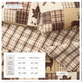 thumbnail image 3 of Lodge Quilt Set - Lightweight, Soft, All-Season - 2-Piece Reversible Rustic Bedding Set (Twin / Twin XL, Deer & Leaf Patchwork), 3 of 6