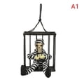 thumbnail image 1 of MesaSe Screaming Animated Decorations Halloween Decor Prop Scary Skull Cage Prisoner, 1 of 4
