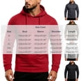 thumbnail image 3 of MaFYtyTPR Men's Athletic Hoodie Pullover Ruched Long Sleeve Slim Fit Sweatshirt with Kangaroo Pocket Casual Gym Top for Fall Winter Wear A-Gray XXXL, 3 of 6