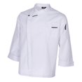 thumbnail image 4 of kurtrusly Stylish Chef Jacket Breathable Kitchen Uniforms Work Apparel Chef Coat White, 4 of 9